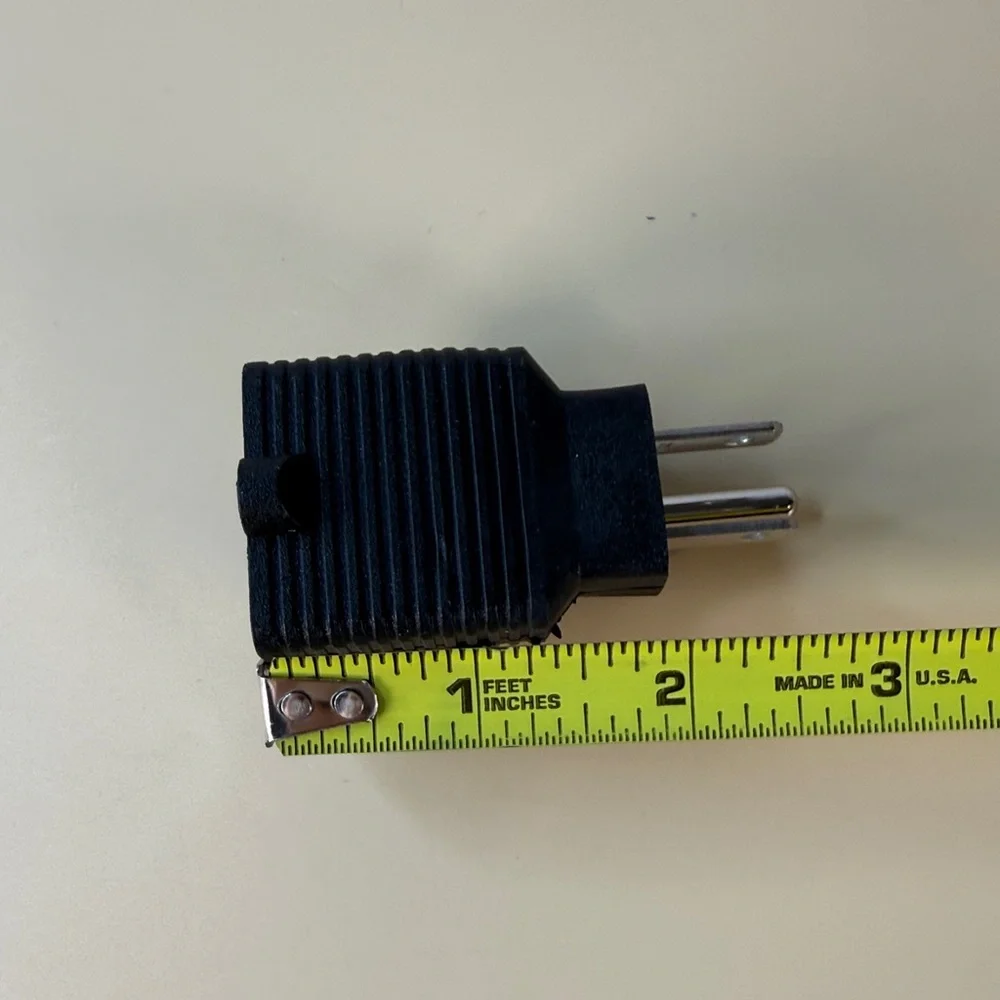 Black Power Plug Adapter